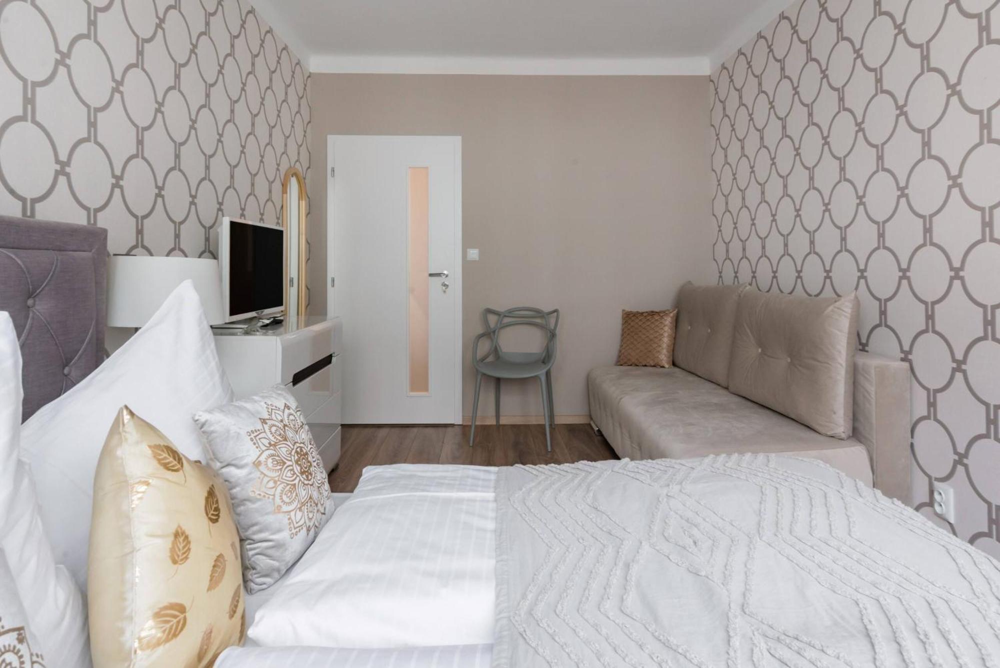 Pastel Art Deco 3Bdr Ruterra Apt Prága Kültér fotó